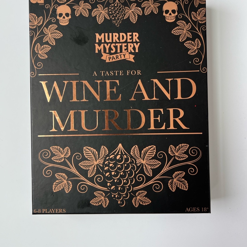Murder Mystery Party Game - Wine and Murder